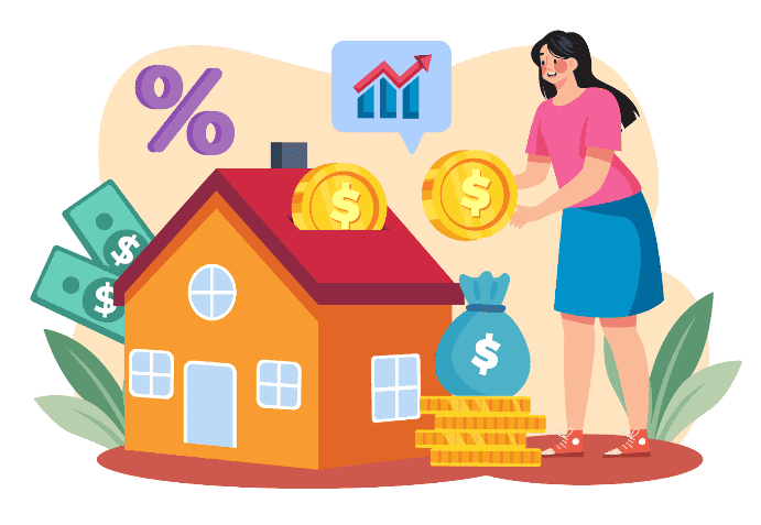 woman investing in property